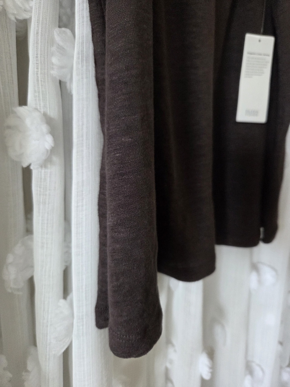 Eileen Fisher Linen Espresso Scoop Neck Tank Top - Picture 5 of 7